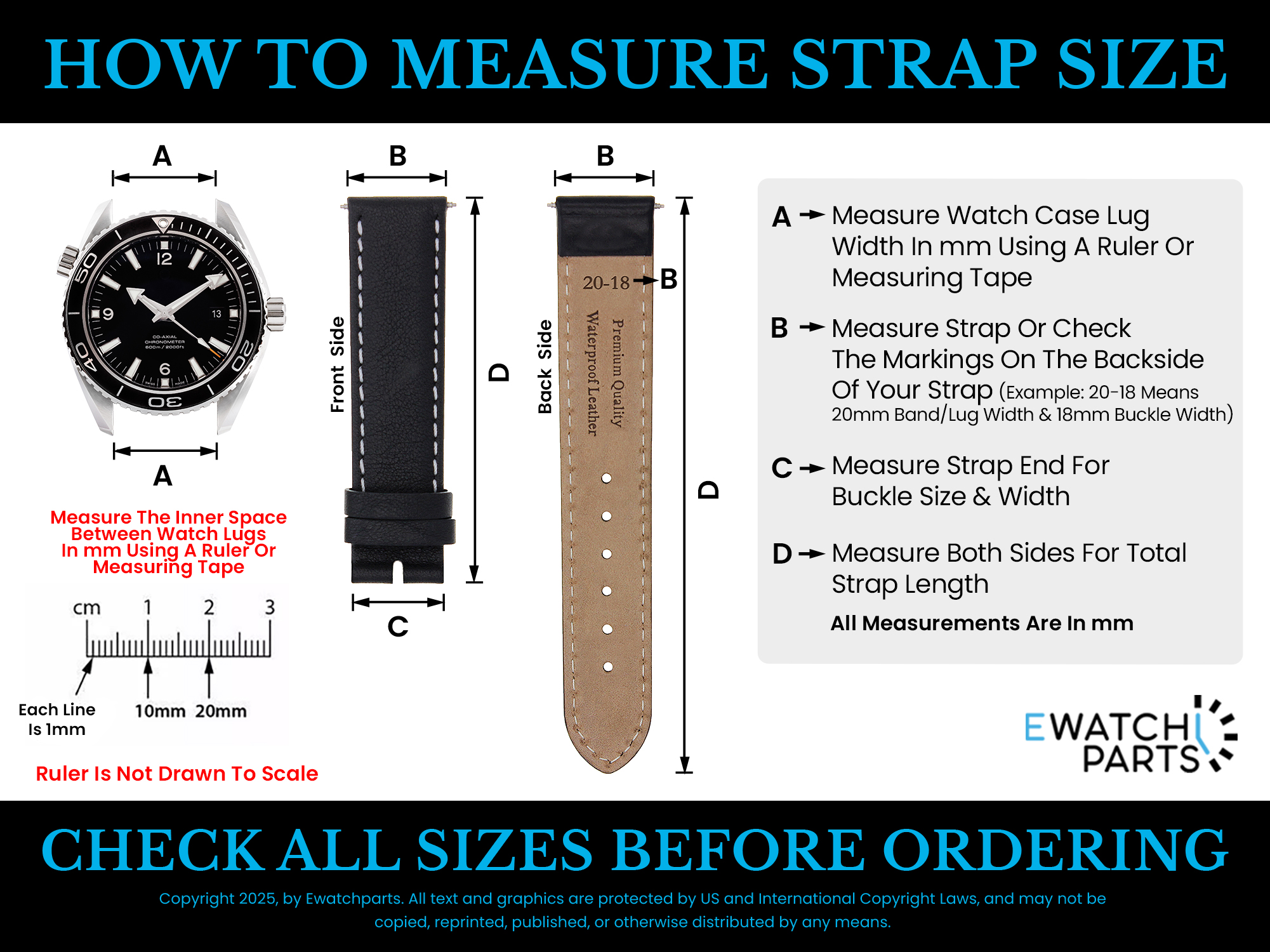 22MM RUBBER BAND STRAP FOR TAG HEUER CARRERA CALIBRE 36